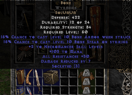 Bone Rune Word in Wyrmhide